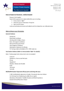 How to prepare for placement